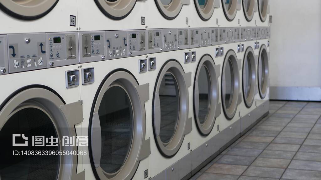 洗衣机,公共投币洗衣店,美国。自助洗衣店,洗衣店。
